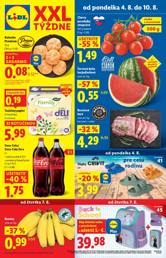 Katalóg Lidl v Handlová | Platný od pondelka 04. 08. 2025 | 2025-08-04T00:00:00.000Z - 2025-08-10T00:00:00.000Z