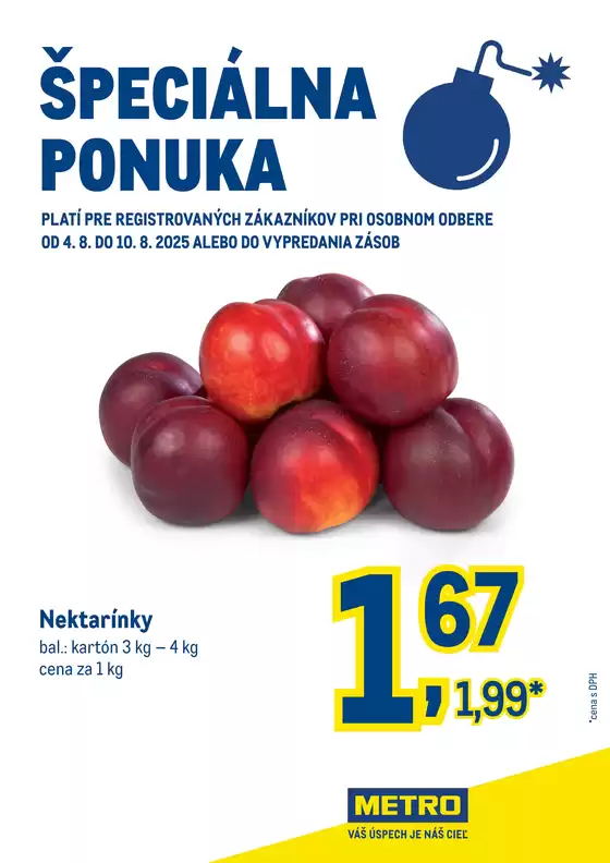 Špeciálna ponuka - Nektarínky