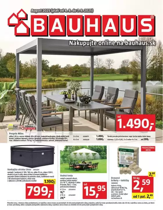Katalóg BAUHAUS v Hviezdoslavov | BAUHAUS katalóg | 2025-08-04T00:00:00.000Z - 2025-09-07T00:00:00.000Z