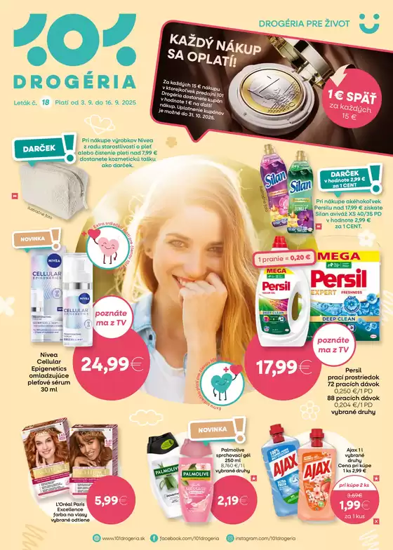 Katalóg 101 Drogerie v Košice | 101 Drogerie leták | 2025-09-03T00:00:00.000Z - 2025-09-17T00:00:00.000Z