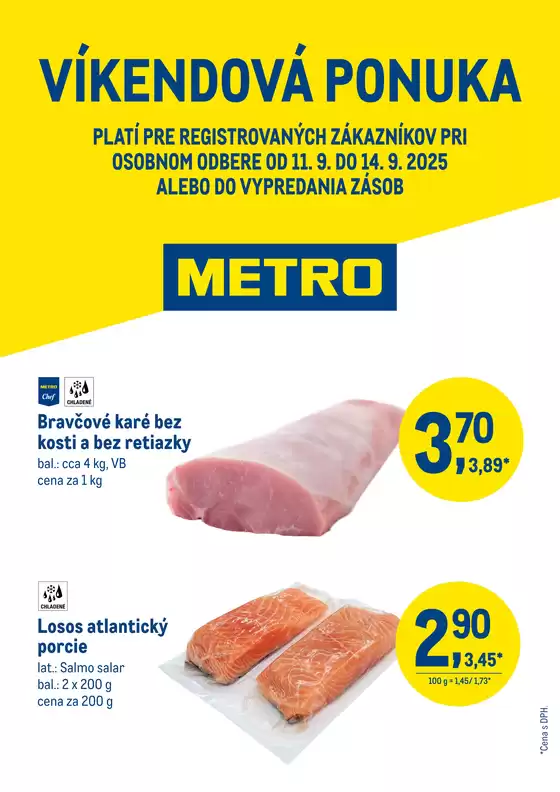 Katalóg METRO v Žilina | Víkendová ponuka | 2025-09-12T00:00:00.000Z - 2025-09-26T00:00:00.000Z