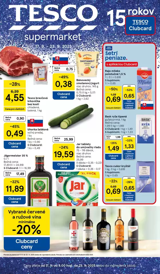Katalóg Tesco v Myjava | 20250911002605310 2025 P30 SK SM | 2025-09-17T00:00:00.000Z - 2025-09-23T00:00:00.000Z