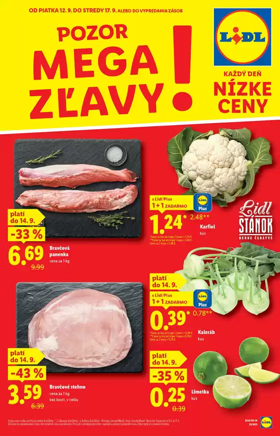 Katalóg Lidl v Košice | Platné od 12. 09. 2025 | 2025-09-12T00:00:00.000Z - 2025-09-17T00:00:00.000Z