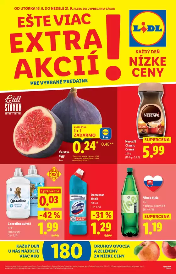Katalóg Lidl v Košice | Veľký výber ponúk | 2025-09-16T00:00:00.000Z - 2025-09-21T00:00:00.000Z
