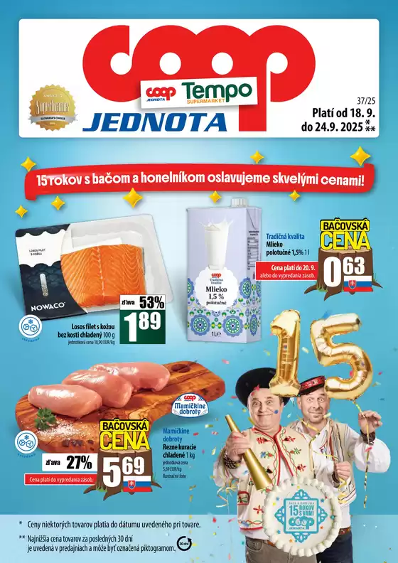 Katalóg COOP Jednota v Veľká Paka | Najlepšie ponuky pre lovcov výhodných ponúk | 2025-09-18T00:00:00.000Z - 2025-09-24T00:00:00.000Z