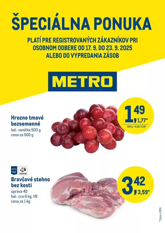 Katalóg METRO v Tisovec | Špeciálne ponuky pre vás | 2025-09-17T00:00:00.000Z - 2025-10-01T00:00:00.000Z