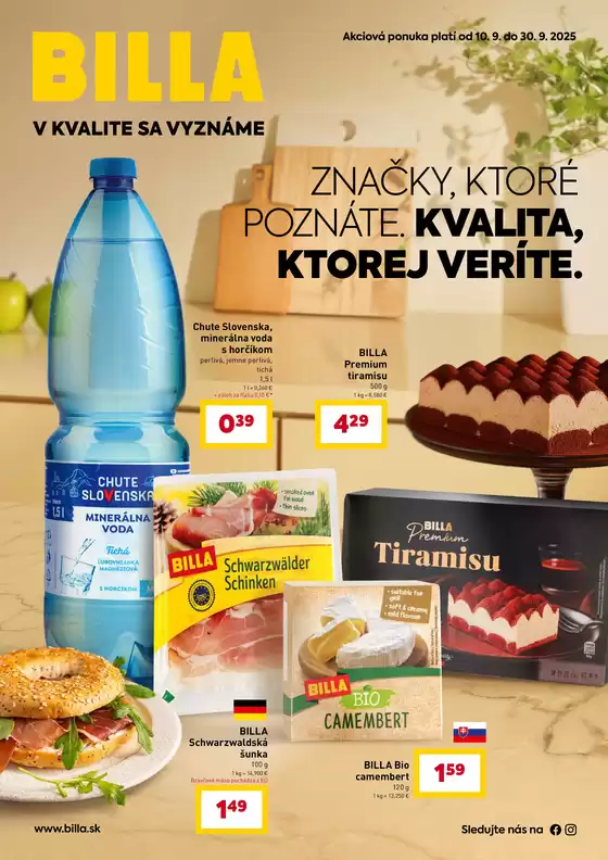 Katalóg Billa v Žilina | Skvelá ponuka pre lovcov výhodných ponúk | 2025-09-10T00:00:00.000Z - 2025-09-30T00:00:00.000Z