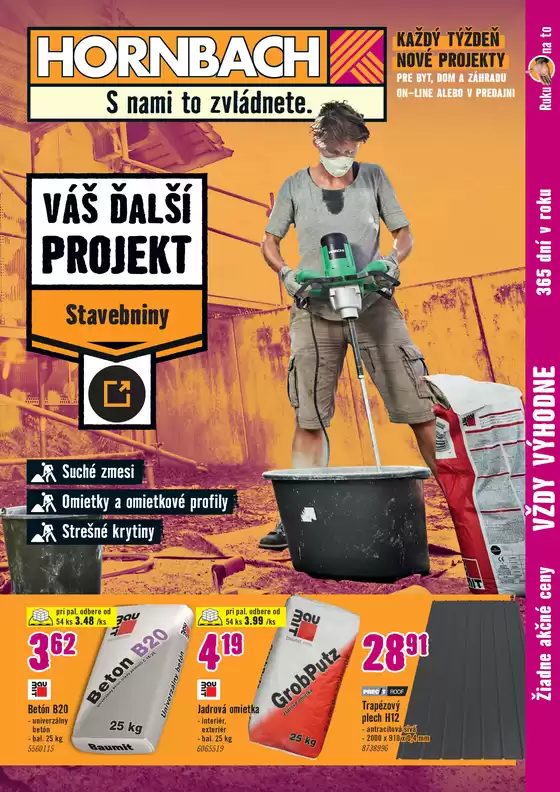 Katalóg HORNBACH v Holíč | Váš ďalší projekt - Stavebniny | 2025-09-19T00:00:00.000Z - 2025-10-03T00:00:00.000Z