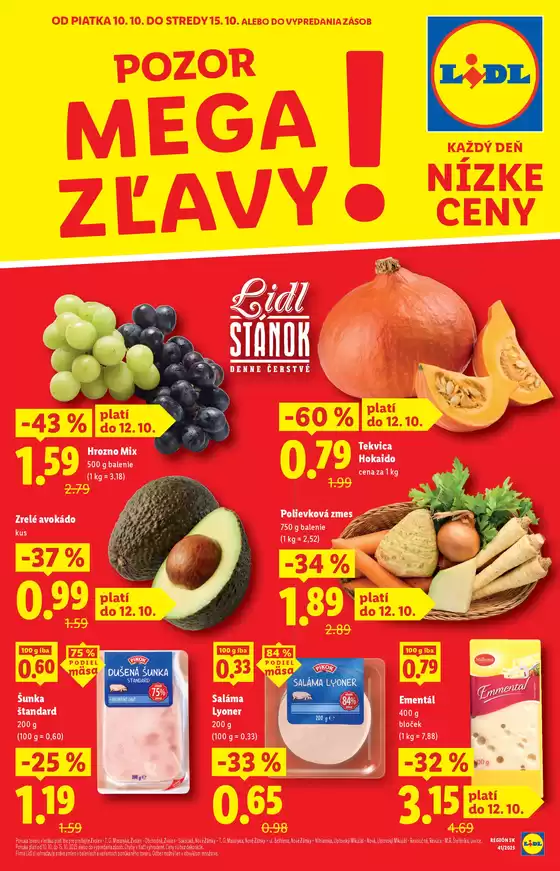 Katalóg Lidl v Tvrdošín | Platné od 10. 10. 2025 | 2025-10-10T00:00:00.000Z - 2025-10-15T00:00:00.000Z