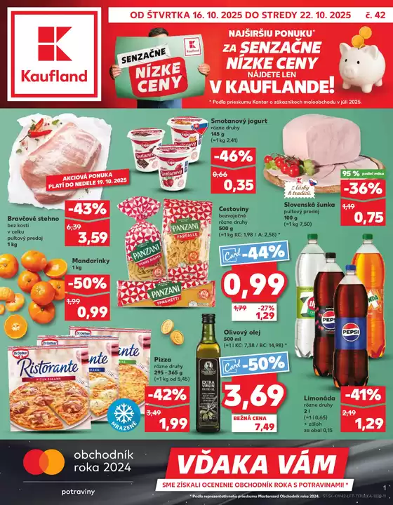 Katalóg Kaufland | Ušetrite teraz s našimi ponukami | 2025-10-16T00:00:00.000Z - 2025-10-22T00:00:00.000Z