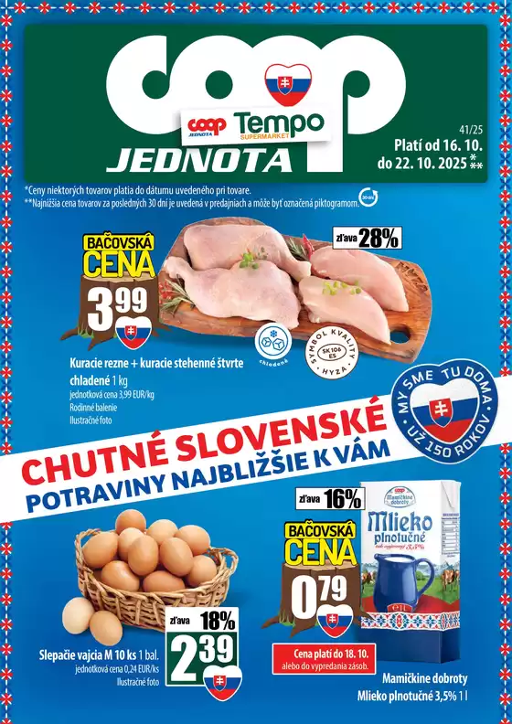 Katalóg COOP Jednota v Poprad | Najlepšie ponuky pre lovcov výhodných ponúk | 2025-10-16T00:00:00.000Z - 2025-10-22T00:00:00.000Z