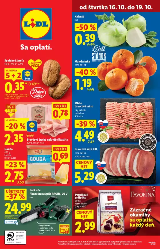Katalóg Lidl v Poprad | Platný od 16. 10. 2025 | 2025-10-16T00:00:00.000Z - 2025-10-19T00:00:00.000Z