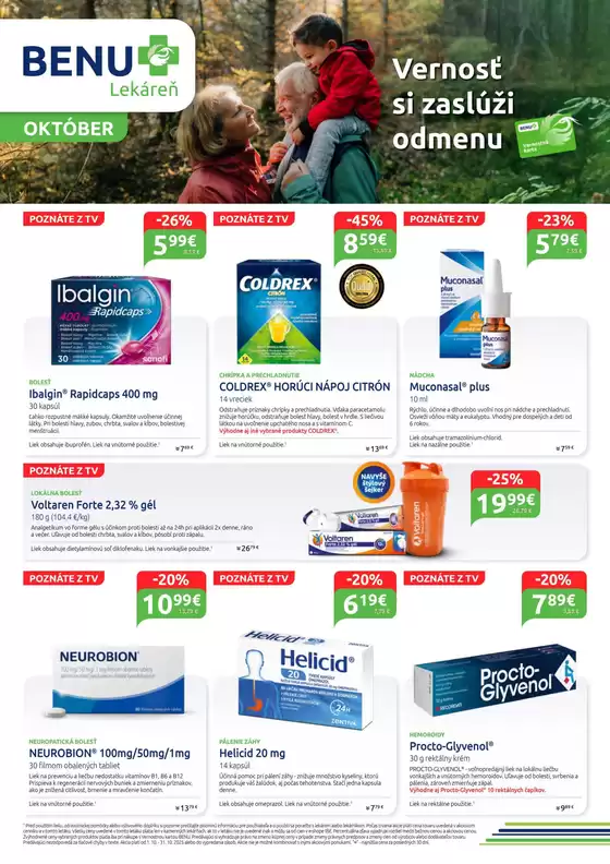 Benu Lekáreň Leták
