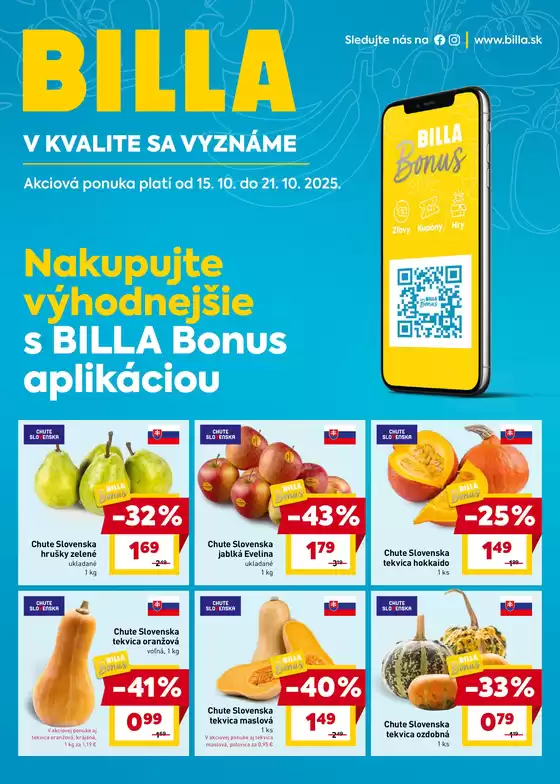 Katalóg Billa v Gelnica | Objavte atraktívne ponuky | 2025-10-15T00:00:00.000Z - 2025-10-21T00:00:00.000Z