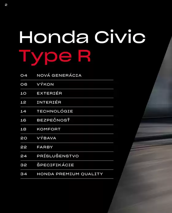 Honda Katalóg Civic Type R