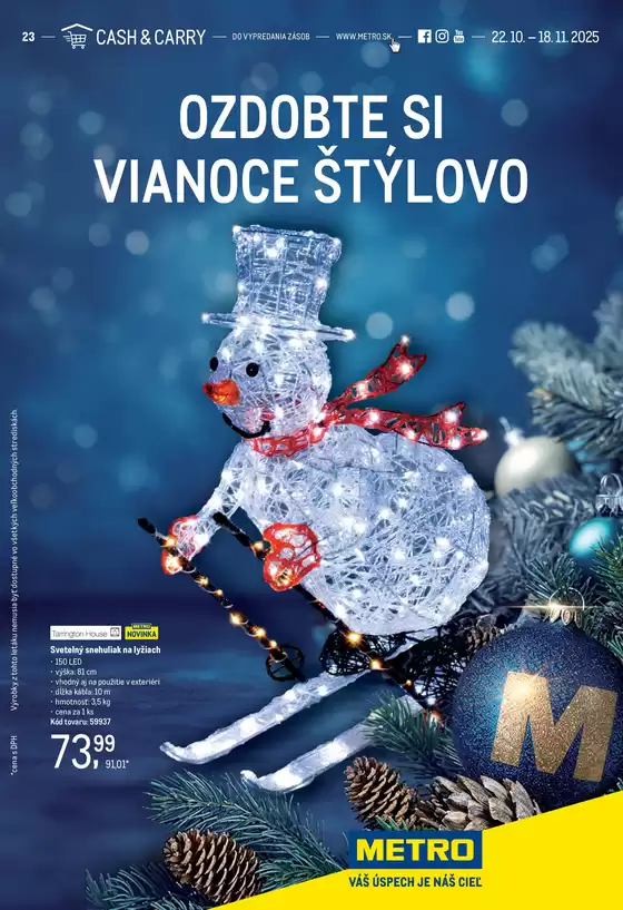 Katalóg METRO v Spišská Stará Ves | Dekorácia | 2025-10-22T00:00:00.000Z - 2025-11-05T00:00:00.000Z