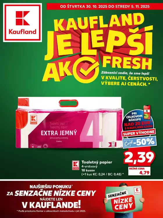 Katalóg Kaufland v Banská Bystrica | Exkluzívne ponuky a výhodné ponuky | 2025-10-30T00:00:00.000Z - 2025-11-05T00:00:00.000Z