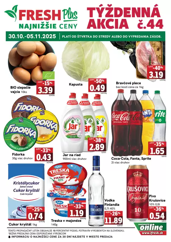 Týždenná akcia FRESH Plus