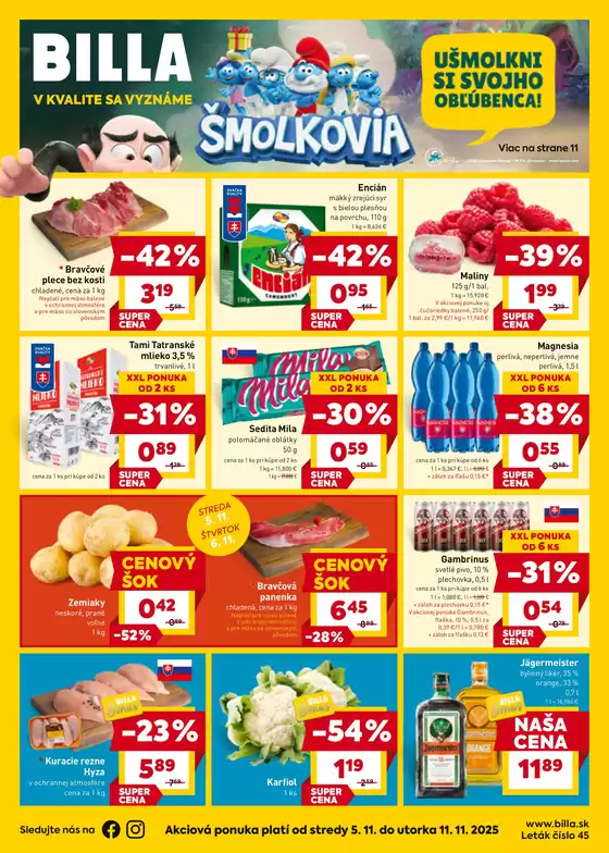 Katalóg Billa v Rožňava | Aktuálne výhodné ponuky a akcie | 2025-10-05T00:00:00.000Z - 2025-11-11T00:00:00.000Z