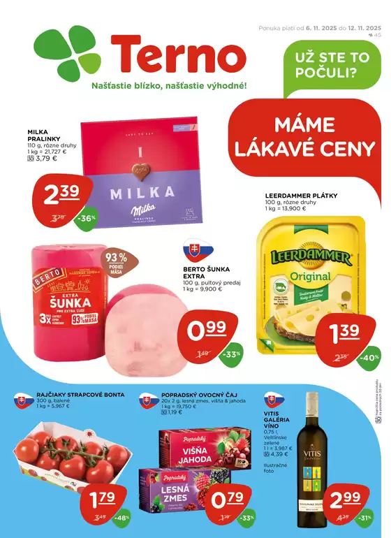 Katalóg TERNO v Gelnica | Najlepšie ponuky a zľavy | 2025-11-06T00:00:00.000Z - 2025-11-12T00:00:00.000Z
