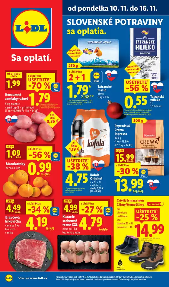 Katalóg Lidl v Prešov | Platný od 10. 11. 2025 | 2025-11-10T00:00:00.000Z - 2025-11-16T00:00:00.000Z