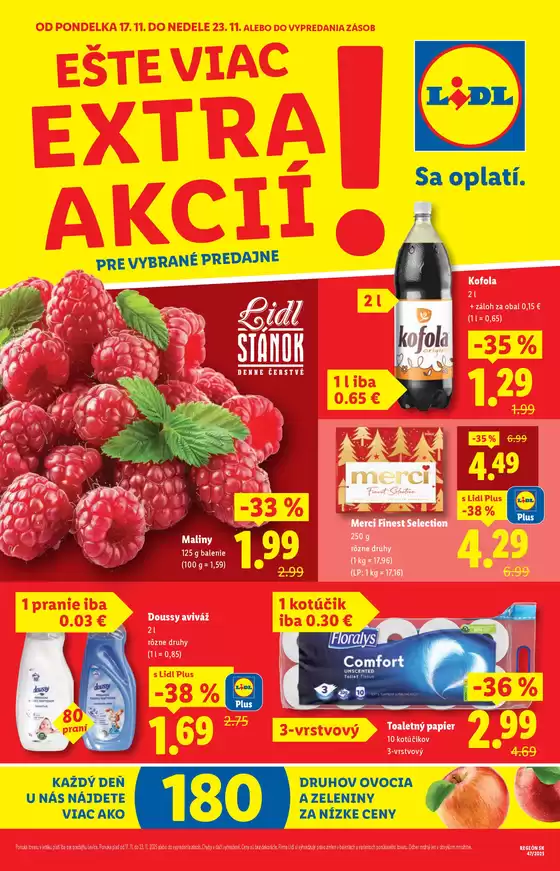 Katalóg Lidl v Prešov | Platné od 17. 11. 2025 | 2025-11-17T00:00:00.000Z - 2025-11-23T00:00:00.000Z