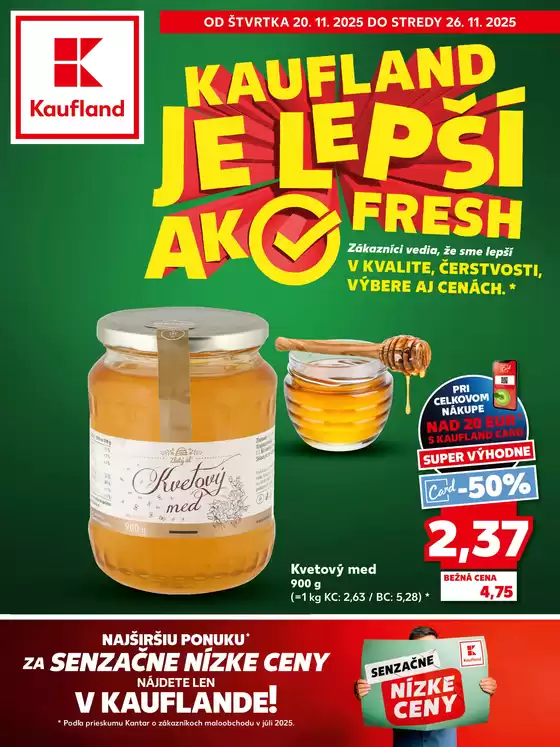Katalóg Kaufland v Košice | Exkluzívne ponuky a výhodné ponuky | 2025-11-20T00:00:00.000Z - 2025-11-26T00:00:00.000Z