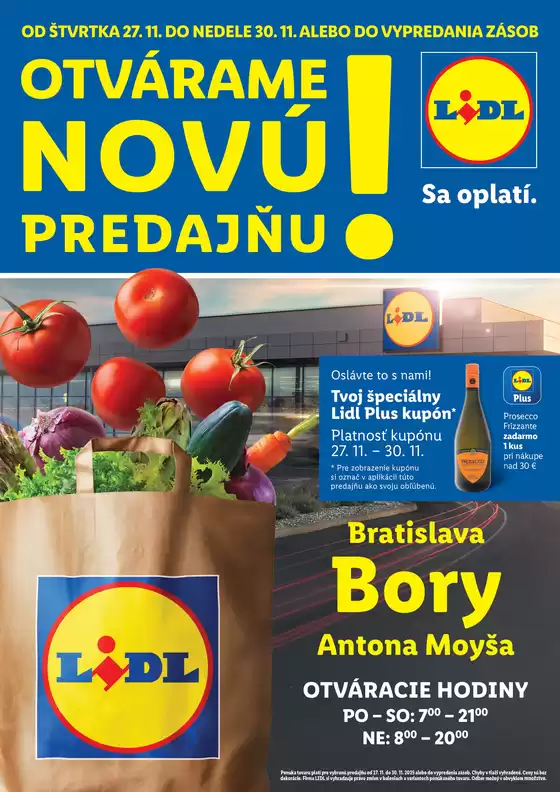 Katalóg Lidl v Kráľovský Chlmec | Ponuka platná od 27. 11. 2025 | 2025-11-27T00:00:00.000Z - 2025-11-30T00:00:00.000Z
