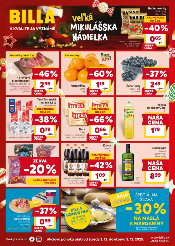 Katalóg Billa v Trnava | Aktuálne ponuky a akcie | 2025-12-03T00:00:00.000Z - 2025-12-09T00:00:00.000Z