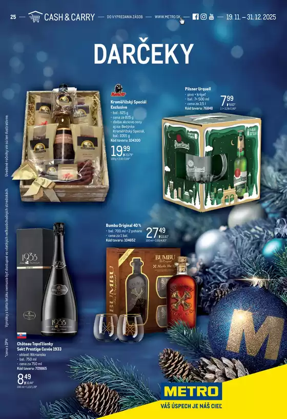 Katalóg METRO v Malacky | Darčeky | 2025-11-19T00:00:00.000Z - 2025-12-31T00:00:00.000Z