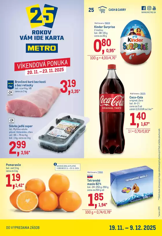 Katalóg METRO v Malacky | Maloobchod | 2025-11-19T00:00:00.000Z - 2025-12-09T00:00:00.000Z