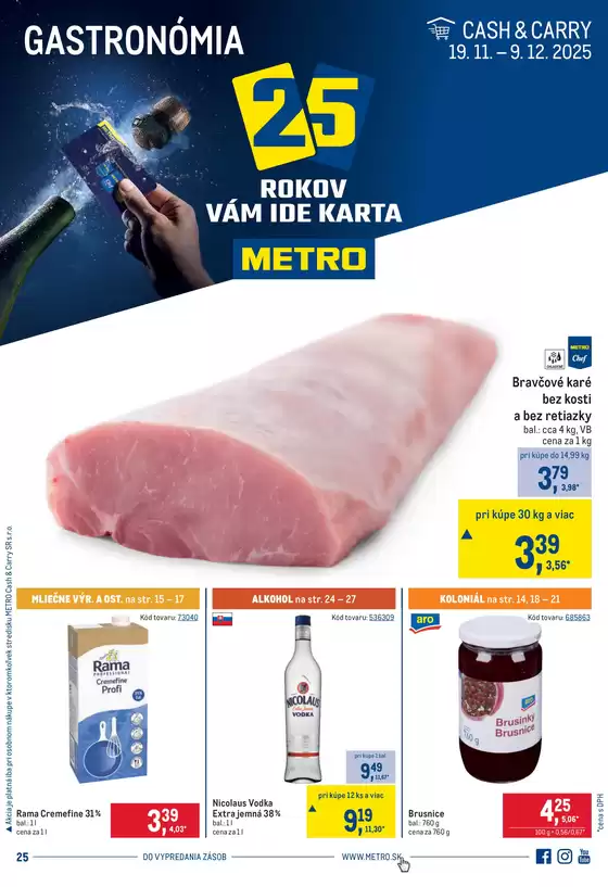 Katalóg METRO v Malacky | Gastronómia | 2025-11-19T00:00:00.000Z - 2025-12-09T00:00:00.000Z