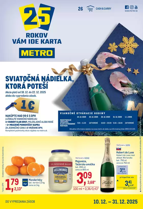 Katalóg METRO v Púchov | Maloobchod | 2025-12-10T00:00:00.000Z - 2025-12-31T00:00:00.000Z