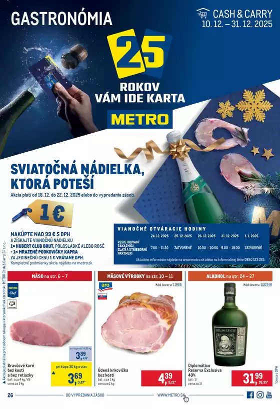 Katalóg METRO v Púchov | Gastronómia | 2025-12-10T00:00:00.000Z - 2025-12-31T00:00:00.000Z