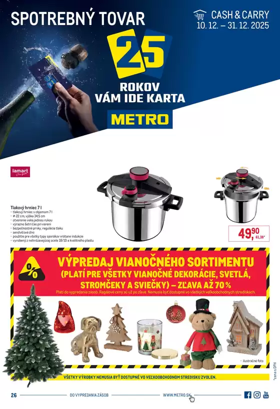 Katalóg METRO v Púchov | Spotrebný tovar | 2025-12-10T00:00:00.000Z - 2025-12-31T00:00:00.000Z