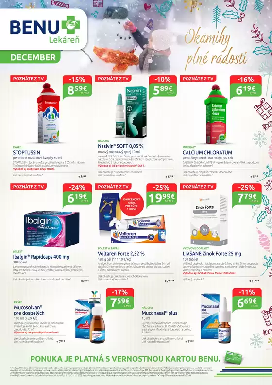 Katalóg Benu Lekáreň v Zvolen | Benu akciovy letak | 2025-12-01T00:00:00.000Z - 2025-12-31T00:00:00.000Z