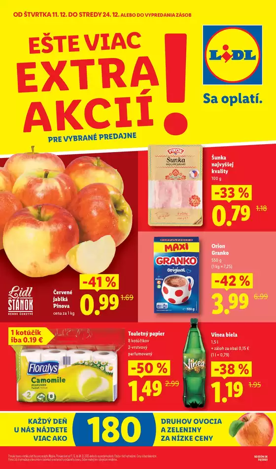 Katalóg Lidl v Prešov | Platné od 11. 12. 2025 | 2025-12-11T00:00:00.000Z - 2025-12-14T00:00:00.000Z