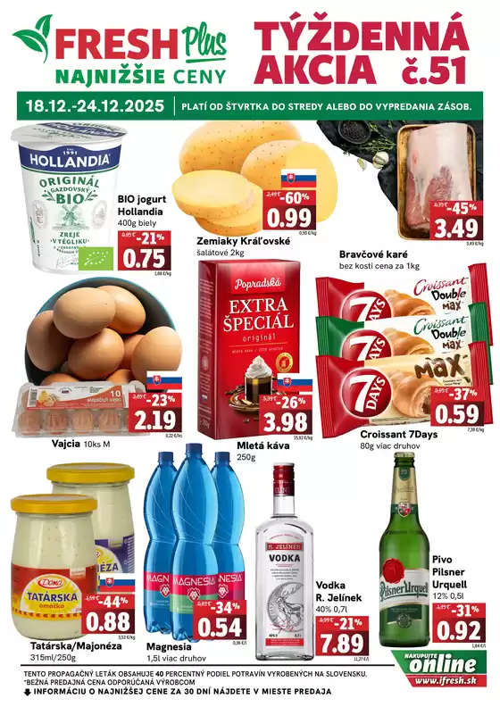 Katalóg Fresh v Banská Bystrica | Aktuálne ponuky a akcie | 2025-12-18T00:00:00.000Z - 2025-12-24T00:00:00.000Z