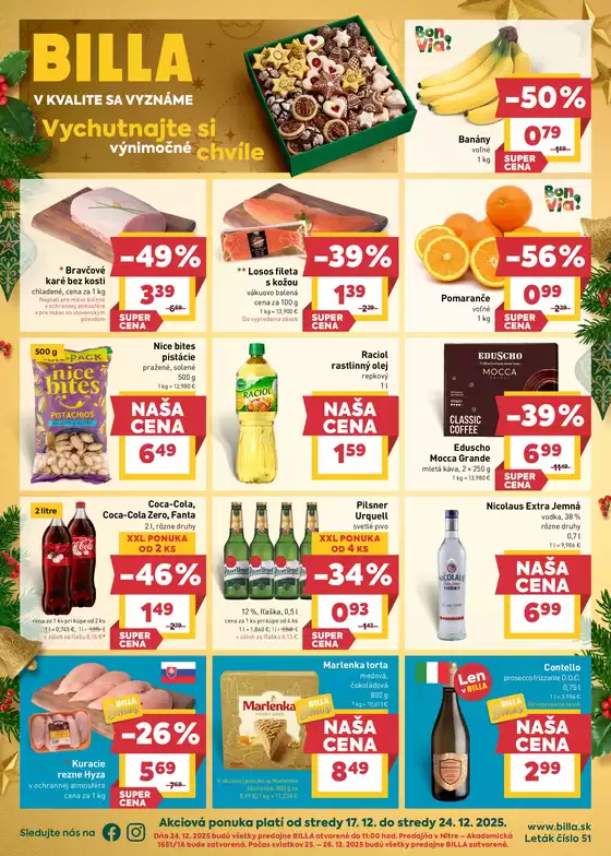 Katalóg Billa v Tvrdošín | Leták Billa | 2025-12-17T00:00:00.000Z - 2025-12-24T00:00:00.000Z