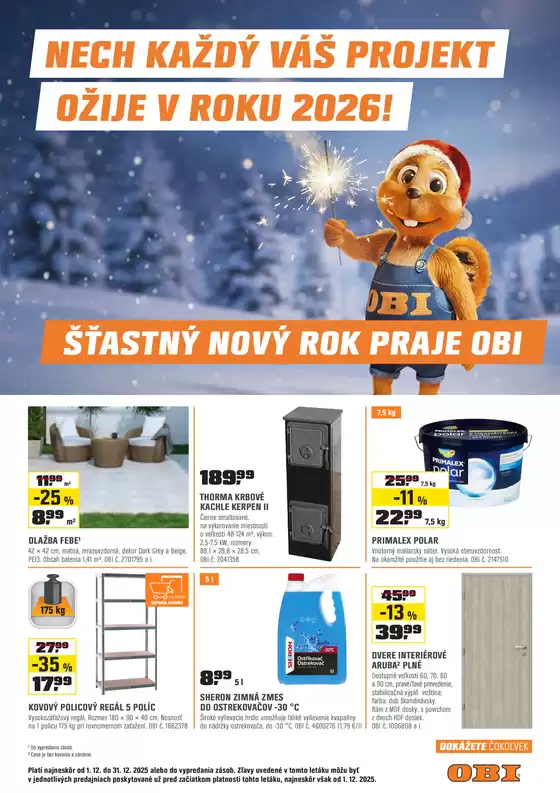 Katalóg OBI | NECH KAZDÝ VÁS PROJEKT OZIJE V ROKU 2026 | 2025-12-26T00:00:00.000Z - 2025-12-31T00:00:00.000Z