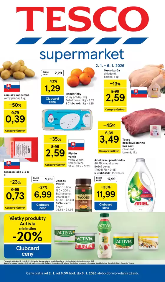 Katalóg Tesco v Púchov | 20251225000328059 2025 P45 SK SM | 2026-01-02T00:00:00.000Z - 2026-01-06T00:00:00.000Z