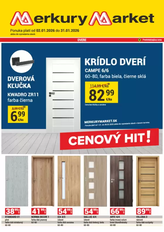 Katalóg Merkury Market v Martin | Leták Merkury Market | 2026-01-02T00:00:00.000Z - 2026-01-31T00:00:00.000Z