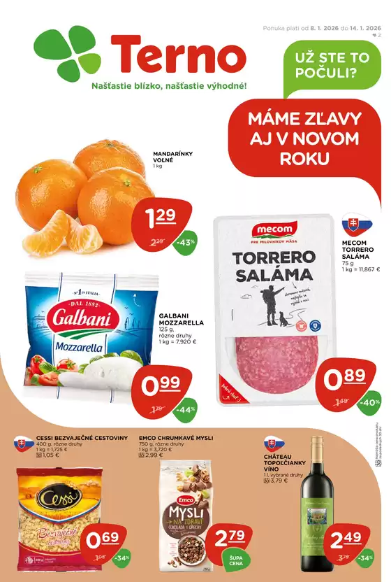 Katalóg TERNO v Spišská Nová Ves | Aktuálne špeciálne akcie | 2026-01-08T00:00:00.000Z - 2026-01-14T00:00:00.000Z