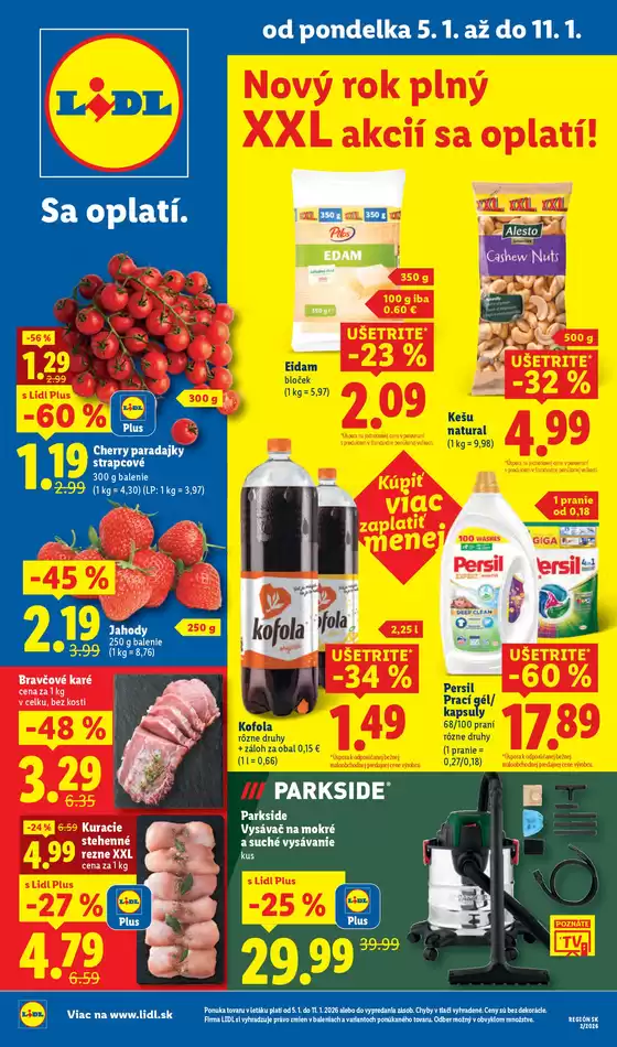 Katalóg Lidl v Spišská Nová Ves | Platný od 05. 01. 2026 | 2026-01-05T00:00:00.000Z - 2026-01-11T00:00:00.000Z