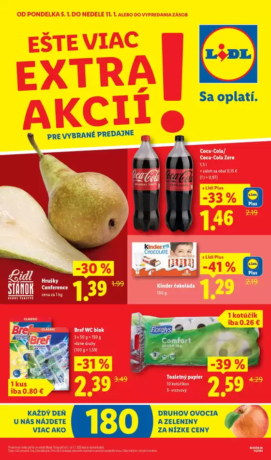 Katalóg Lidl v Spišská Nová Ves | Platné od 05. 01. 2026 | 2026-01-05T00:00:00.000Z - 2026-01-11T00:00:00.000Z
