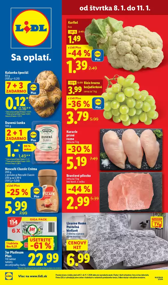 Katalóg Lidl v Pezinok | Platný od 08. 01. 2026 | 2026-01-08T00:00:00.000Z - 2026-01-11T00:00:00.000Z
