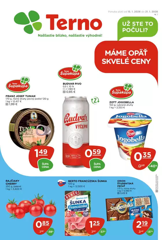 Katalóg TERNO v Prešov | Veľký výber ponúk | 2026-01-15T00:00:00.000Z - 2026-01-21T00:00:00.000Z