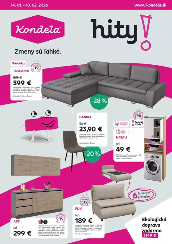 Katalóg Kondela v Martin | Kondela katalóg | 2026-01-14T00:00:00.000Z - 2026-02-10T00:00:00.000Z