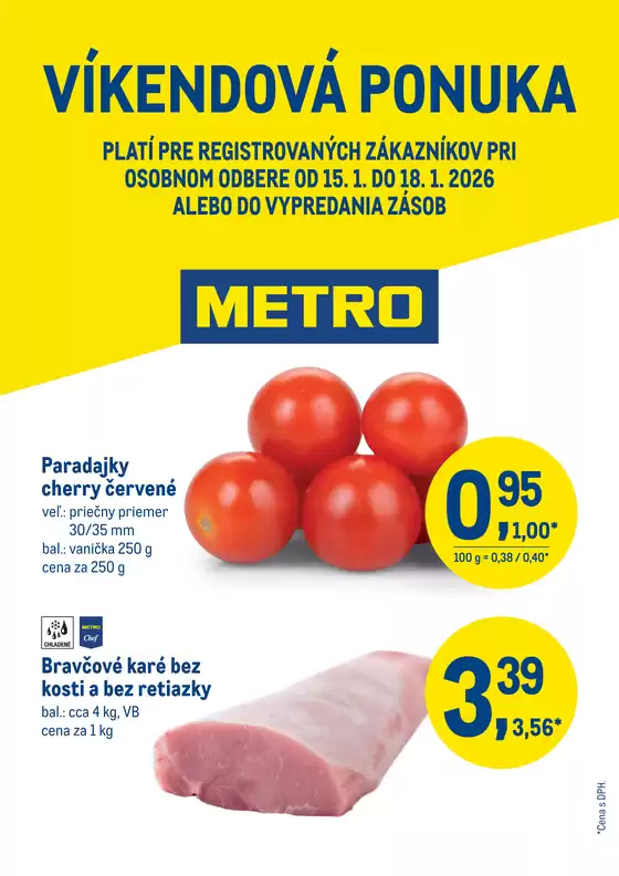 Katalóg METRO v Prešov | Víkendová ponuka | 2026-01-15T00:00:00.000Z - 2026-01-18T00:00:00.000Z