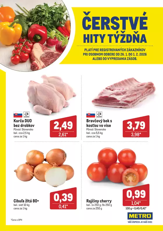 Katalóg METRO v Hlohovec | Čerstvé hity týždňa | 2026-01-26T00:00:00.000Z - 2026-02-01T00:00:00.000Z